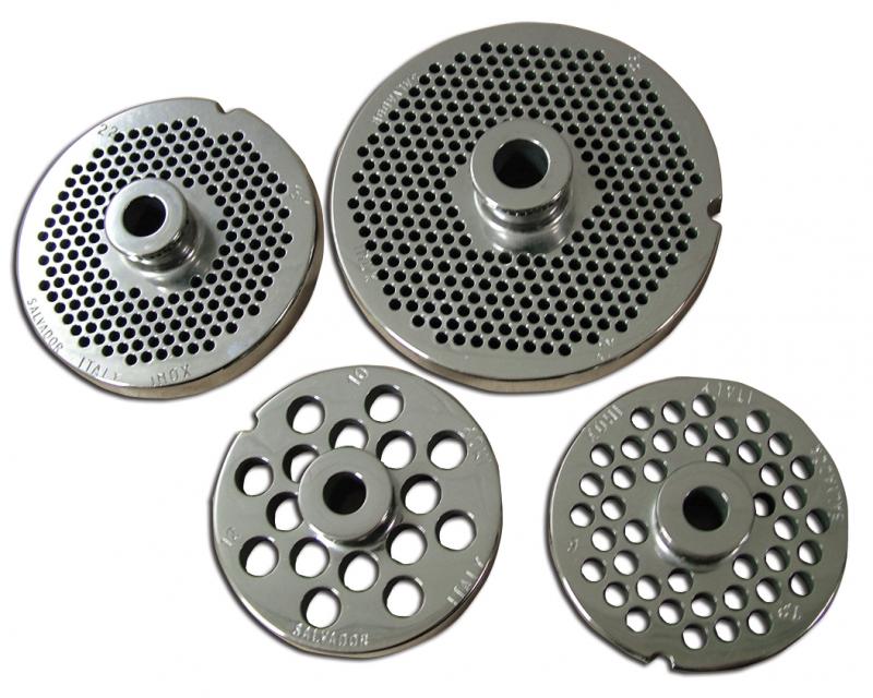 European Style #32 Stainless Steel Machine Plate with Hub - 3.2 mm
